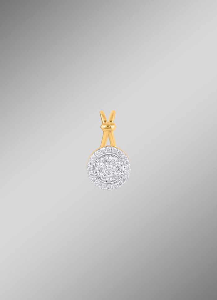 Edele hanger met 27 diamanten 