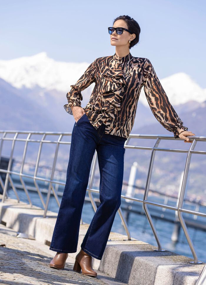 Blouse met speelse ruches 