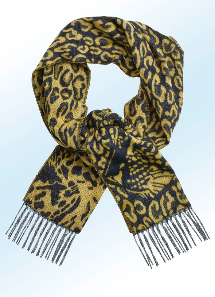 Sjaal met roofdierdessin 