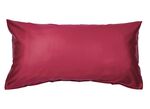 Hoogwaardige Mako satijnen kussenslopen met rits BORDEAUX