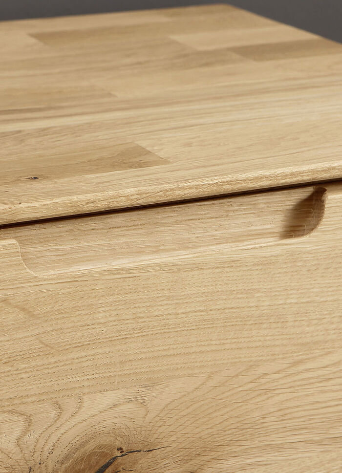 Fantastische ladekast van massief hout WILDE EIK