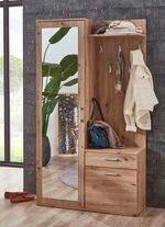 Compacte kledingkast met spiegel 