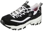SKECHERS, sportieve damessneakers, met uitneembaar voetbed ZWART-WIT