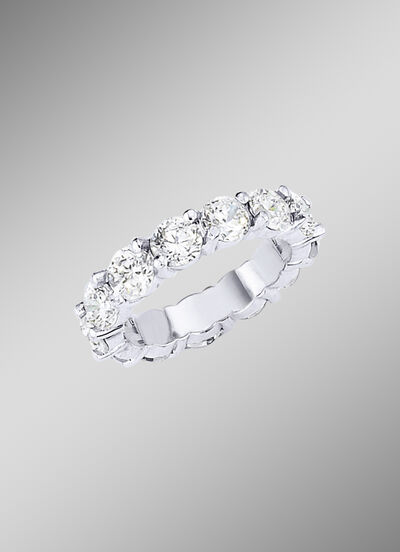 Eternity ring met diamanten met ca. 16 diamanten 
