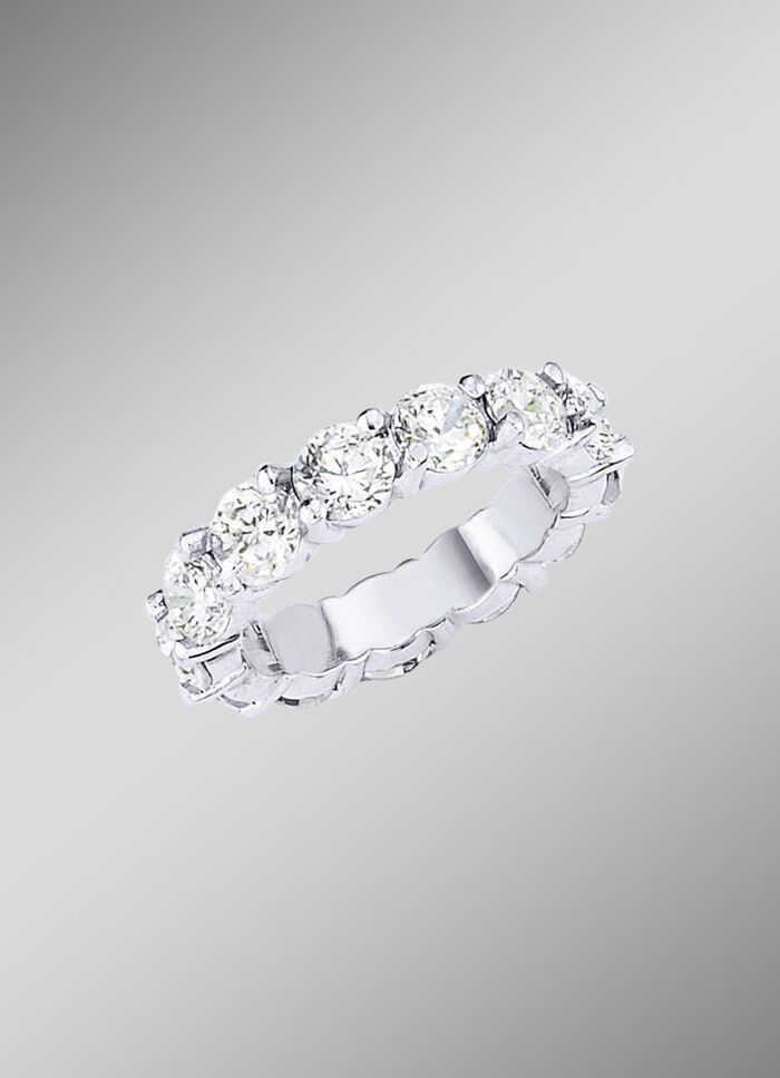 Eternity ring met diamanten met ca. 16 diamanten 