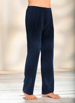 Broek met comfortabele elastische tailleband rondom in 2 kleuren MARINE