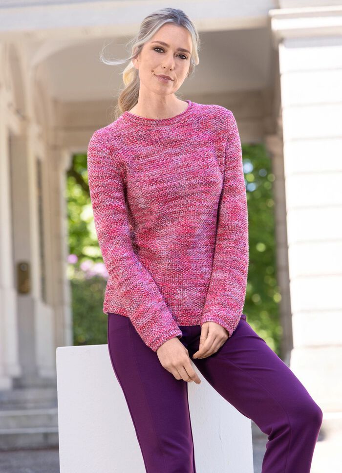 Trui met rijstkorrelstructuur 