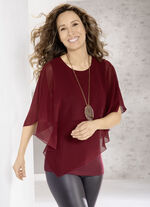 poncho tuniek BORDEAUX