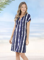 Laurina jurk in batiklook 