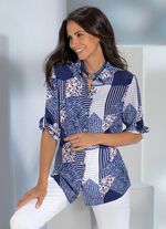 Blouse met overhemdkraag 