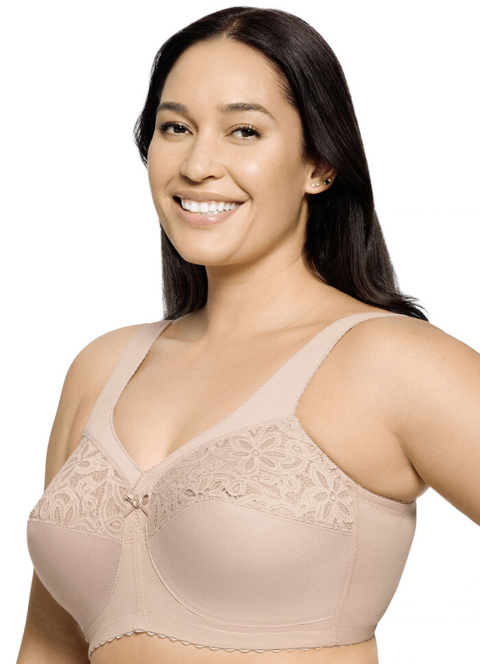 Glamorise steunbeha met geborduurd kant HUIDKLEURIG