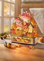 Verlicht paddenstoelenbos 