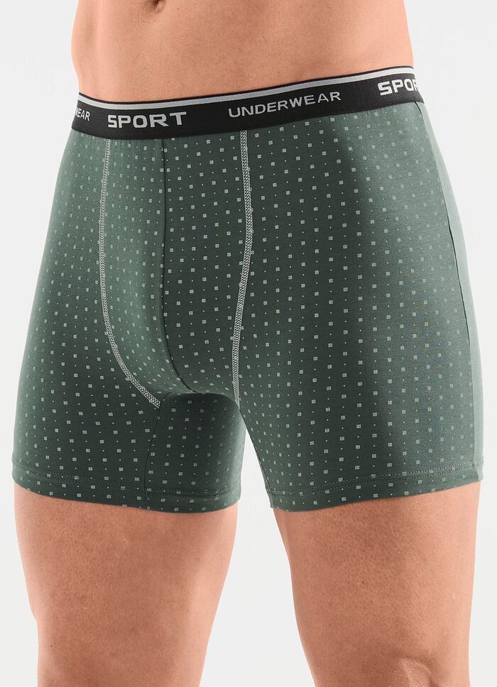 Drie-pack broeken met all-over design 