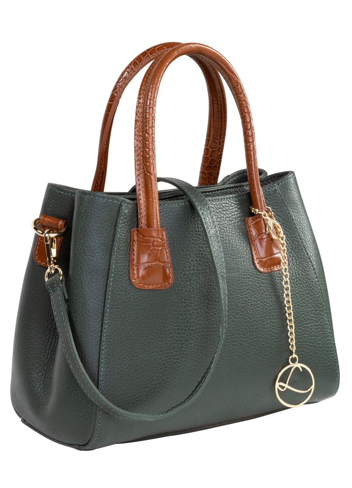 Laurina tas van generfd kalfsnappa leer 