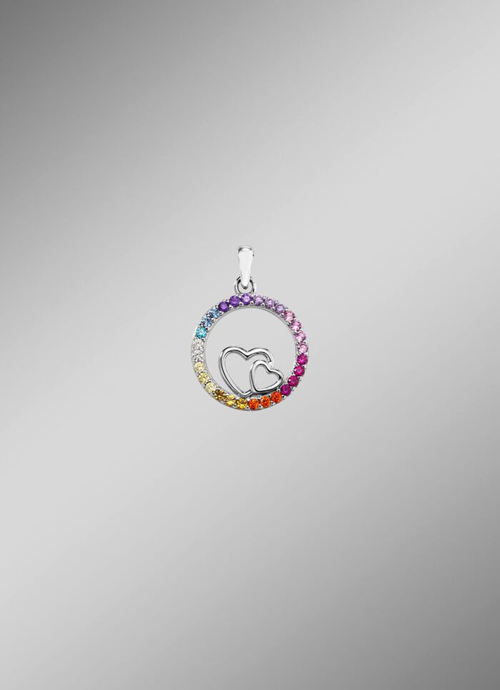 Zilveren hanger met zirkonia 