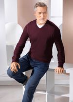 Klassieke trui met V-hals in 4 kleuren 