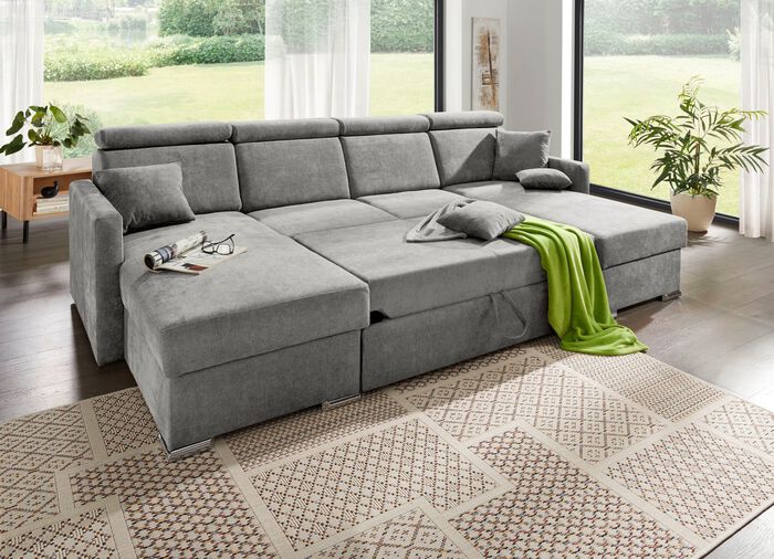 Gestoffeerd meubel met verstelbare hoofdsteunen 