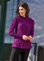 Overhemd met opstaande kraag in 2 kleuren BES