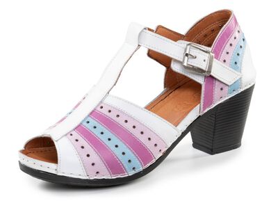 Gemini, modieuze damessandalen, breedte G, met elastische band 