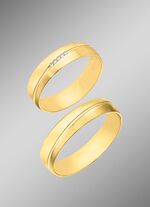 Elegante trouwring glanzend/mat 