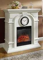 Elektrische haard met ge&iuml;ntegreerde klok 