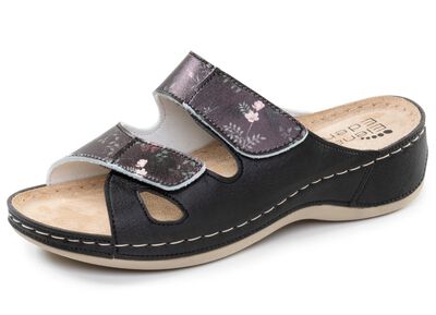 ELENA EDEN, klassieke damesmuiltjes, breedte G, met klittenbandsluiting 