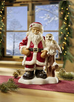 Goebel Kerstman met uil van fijn steengoed 