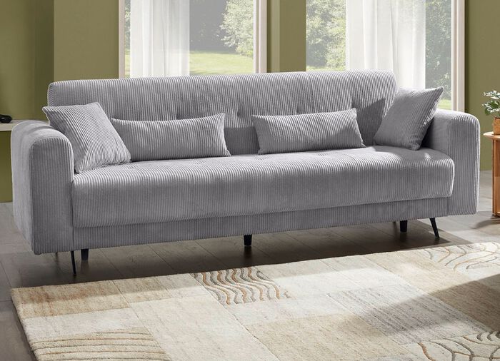 Modern gestoffeerd meubilair met trendy corduroy bekleding 