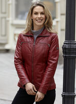 Kort leren jack van &ldquo;Caminari&rdquo; 