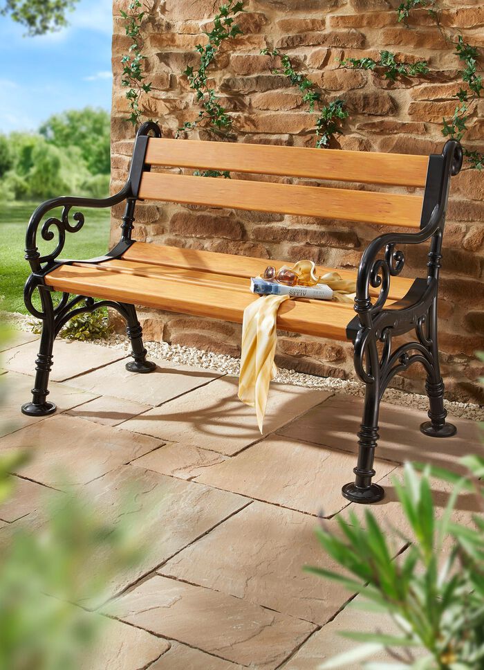 Comfortabele 2-zits tuinbank in houtlook 