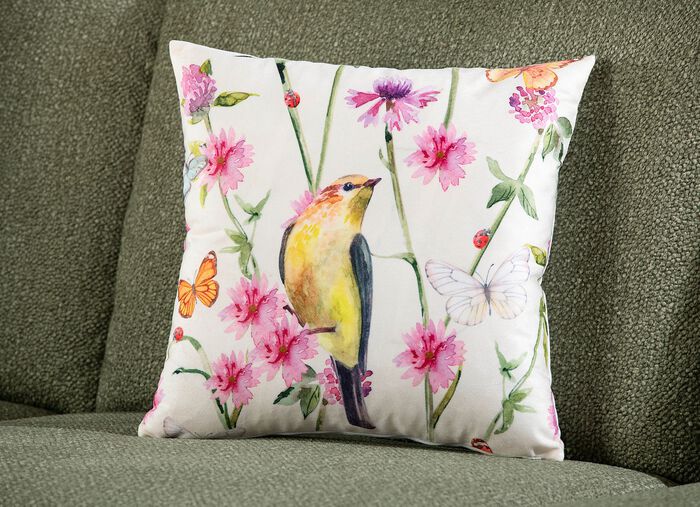 Kussensloop in fluweellook 