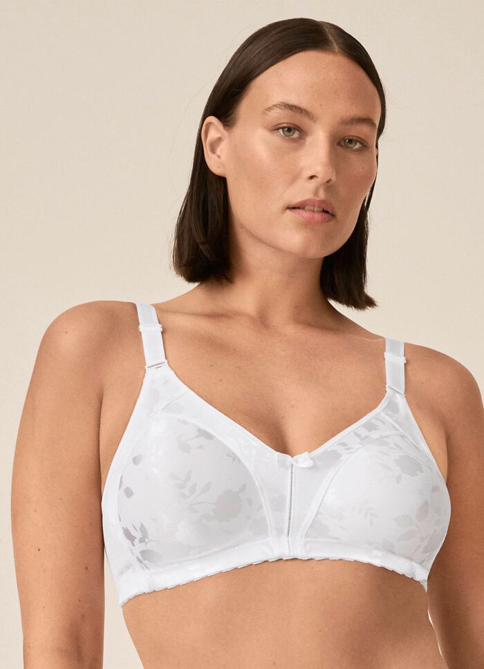 Naturana minimizer-bh met subtiel glanzende bloemenprint 