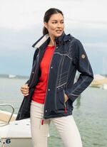 Functionele jas met afneembare capuchon 