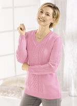 Trui met scheerwol ROZENKWARTS