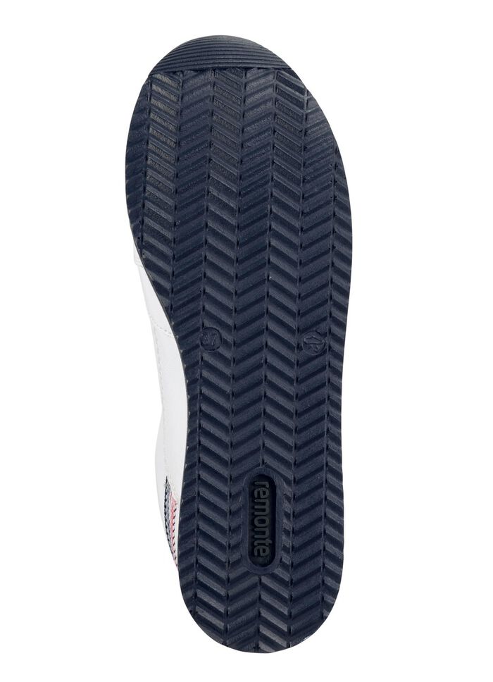 Remonte sneakers gemaakt van gecoat leer met textielafwerking 