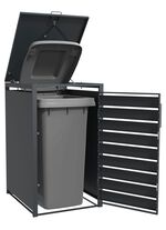 Afvalcontainerbox "Kubus", antraciet 