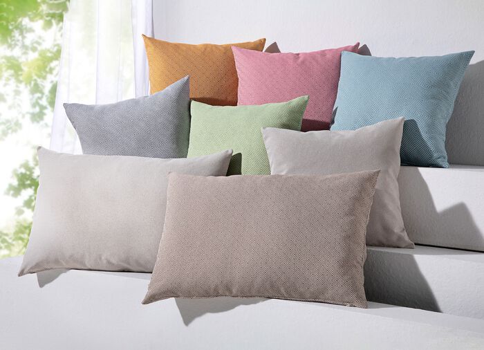 Hoogwaardige jacquardgeweven kussenhoezen AQUA