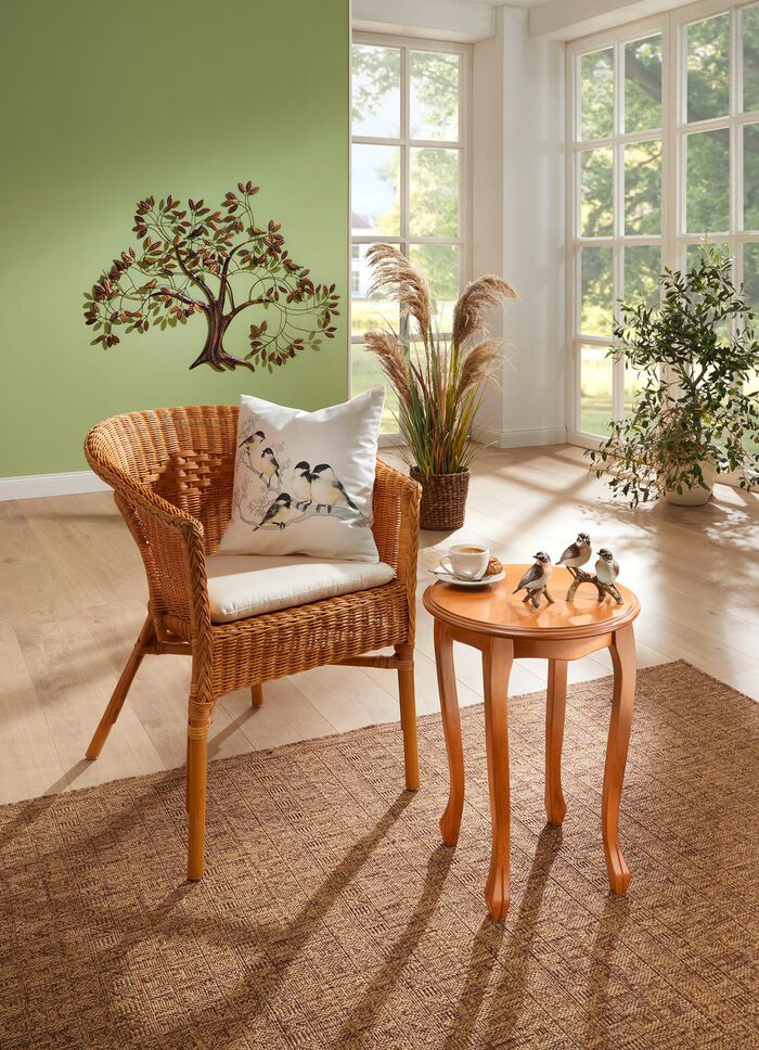 Deels massieve bijzettafel NATUURLIJKE HONING