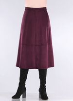 Fluweelzachte rok in su&egrave;de-look 