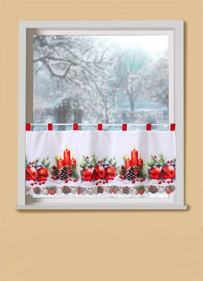 Digitaal bedrukte korte jaloezie&euml;n 