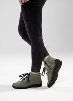 Waldläufer, comfortabele dameslaarzen, winterschoenen, breedte H, met uitneembaar voetbed KAKI