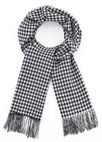 Sjaal met pied-de-poule-motief 