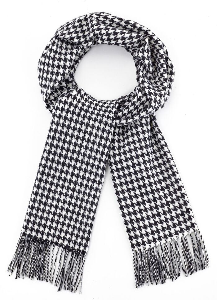 Sjaal met pied-de-poule-motief 