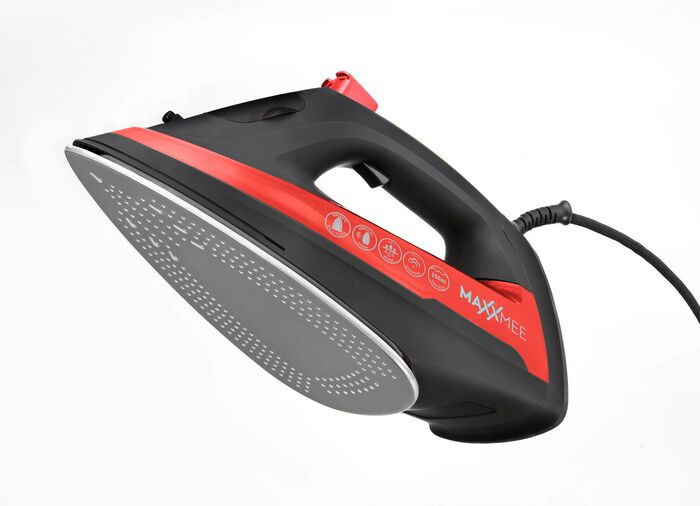 Permanent stoomstrijkijzer met 3-kamersysteem ROOD