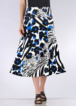 Rok met flatterende, brede pas 