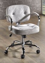 Bureaustoel met veiligheidsgasdrukveer en hardheidsinstelling 