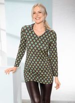 Interessant V-hals poloshirt 