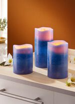 LED-waskaarsen met afstandsbediening, set van 3 