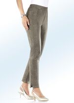 Broek met hip reptielenmotief KAKI