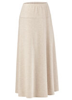 Rok in een comfortabele pull-on stijl BEIGE GEMÊLEERD